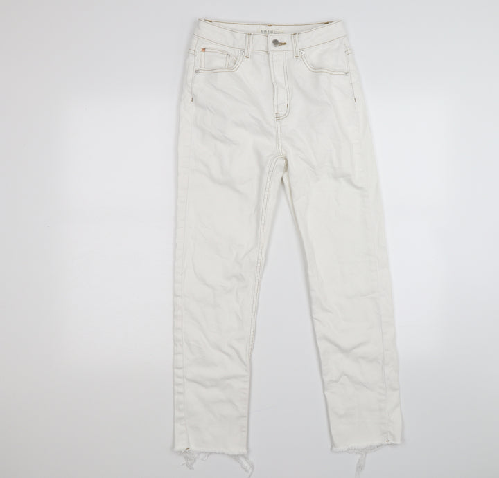 denim co Womens White Denim Skinny Jeans Size 8 L26 in