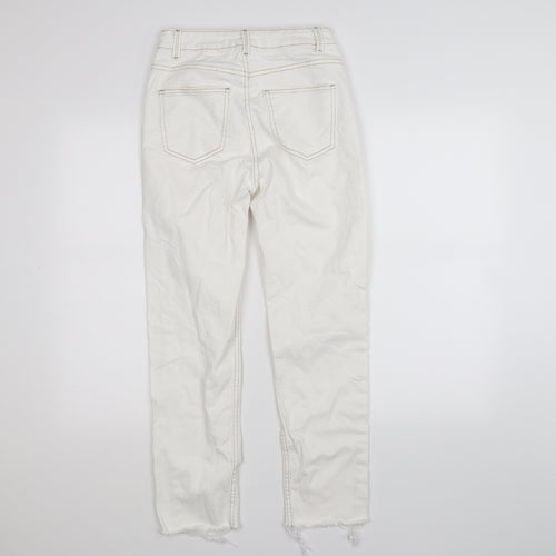 denim co Womens White  Denim Skinny Jeans Size 8 L26 in