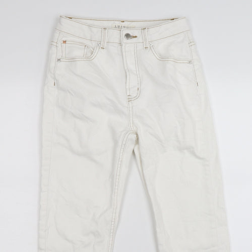 denim co Womens White  Denim Skinny Jeans Size 8 L26 in