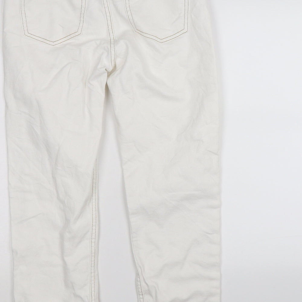 denim co Womens White  Denim Skinny Jeans Size 8 L26 in