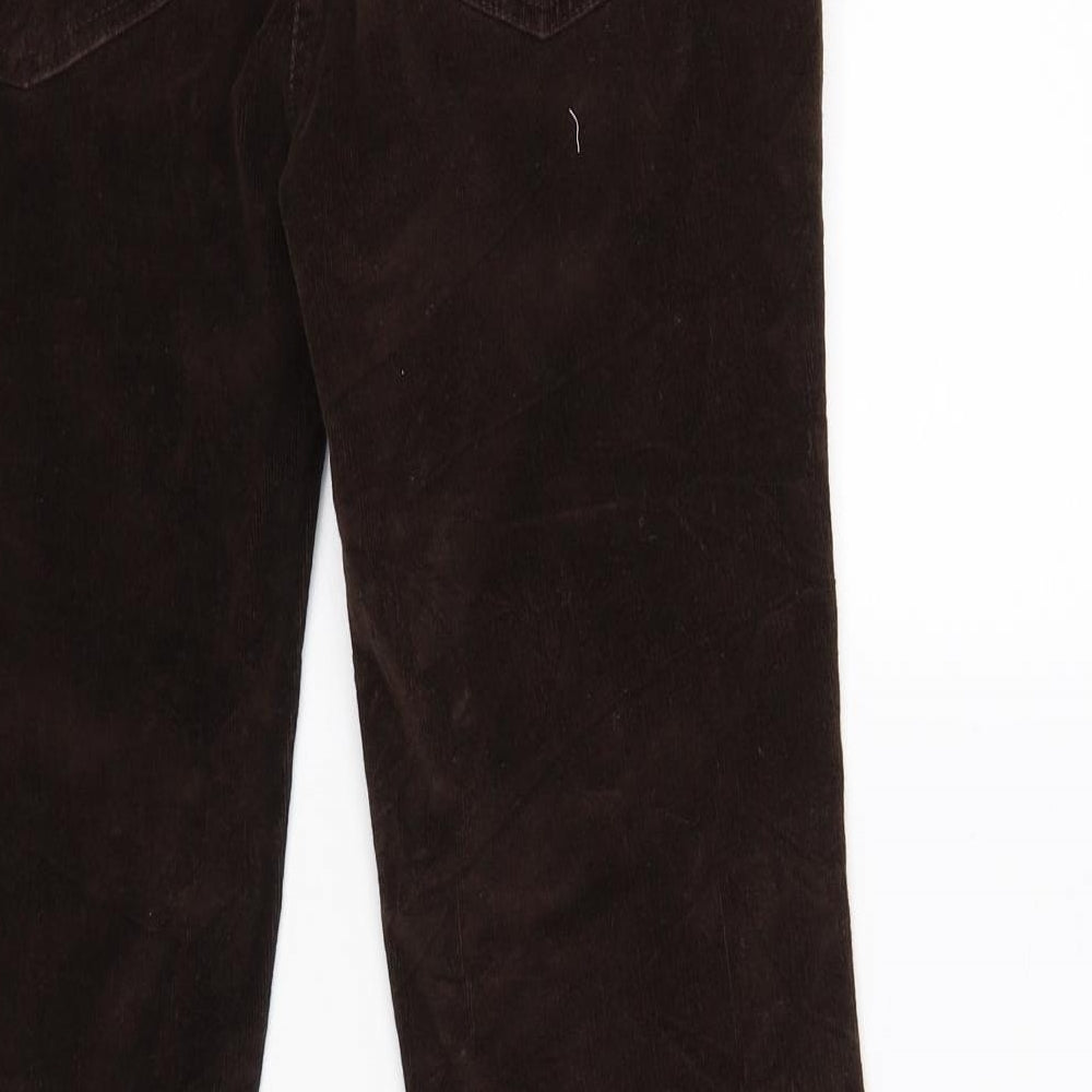 Dorothy Perkins Womens Brown  Corduroy Bootcut Jeans Size 10 L30 in