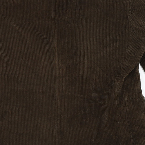 Marks and Spencer Mens Brown Striped Corduroy Jacket Blazer Size 38