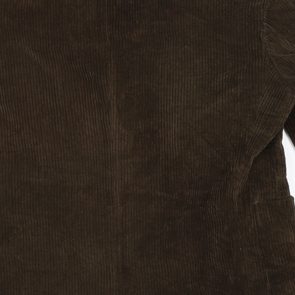 Marks and Spencer Mens Brown Striped Corduroy Jacket Blazer Size 38