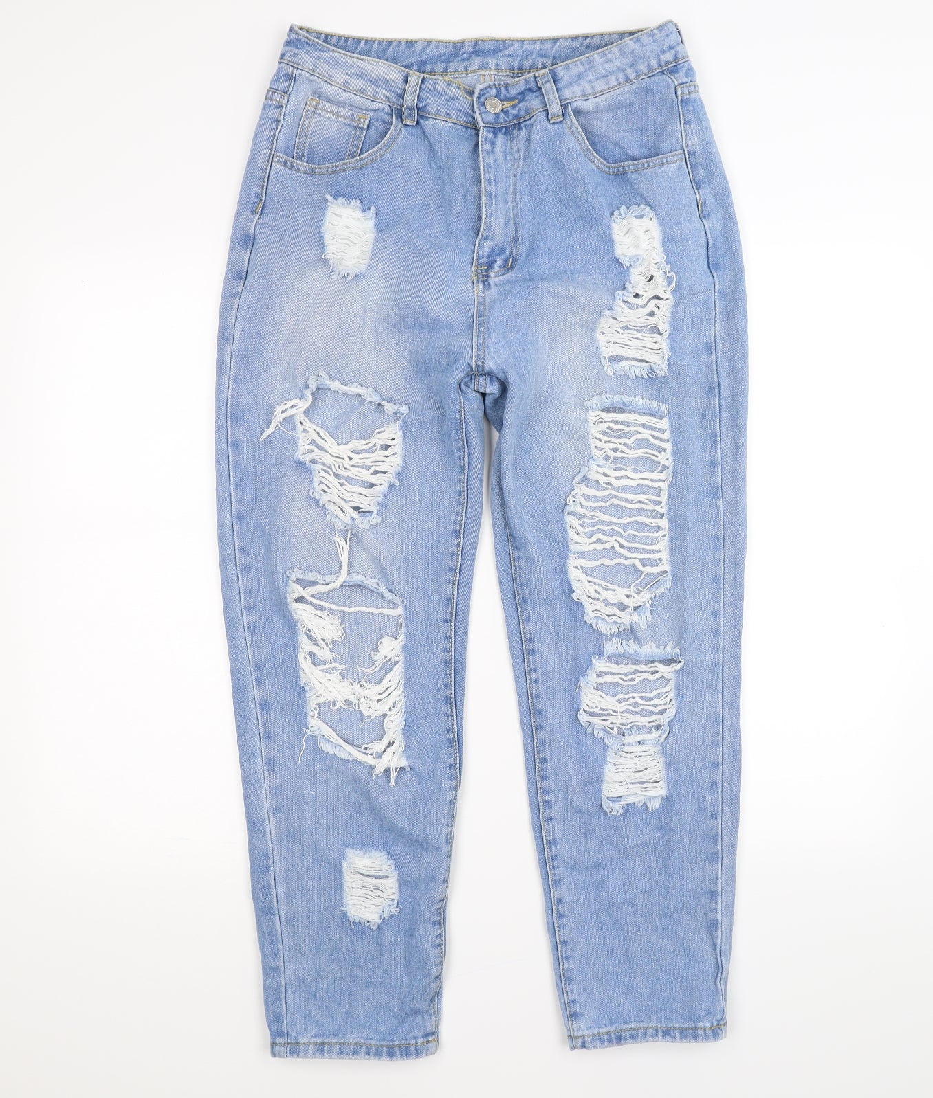 SheIn Womens Blue  Denim Mom Jeans Size L L26 in