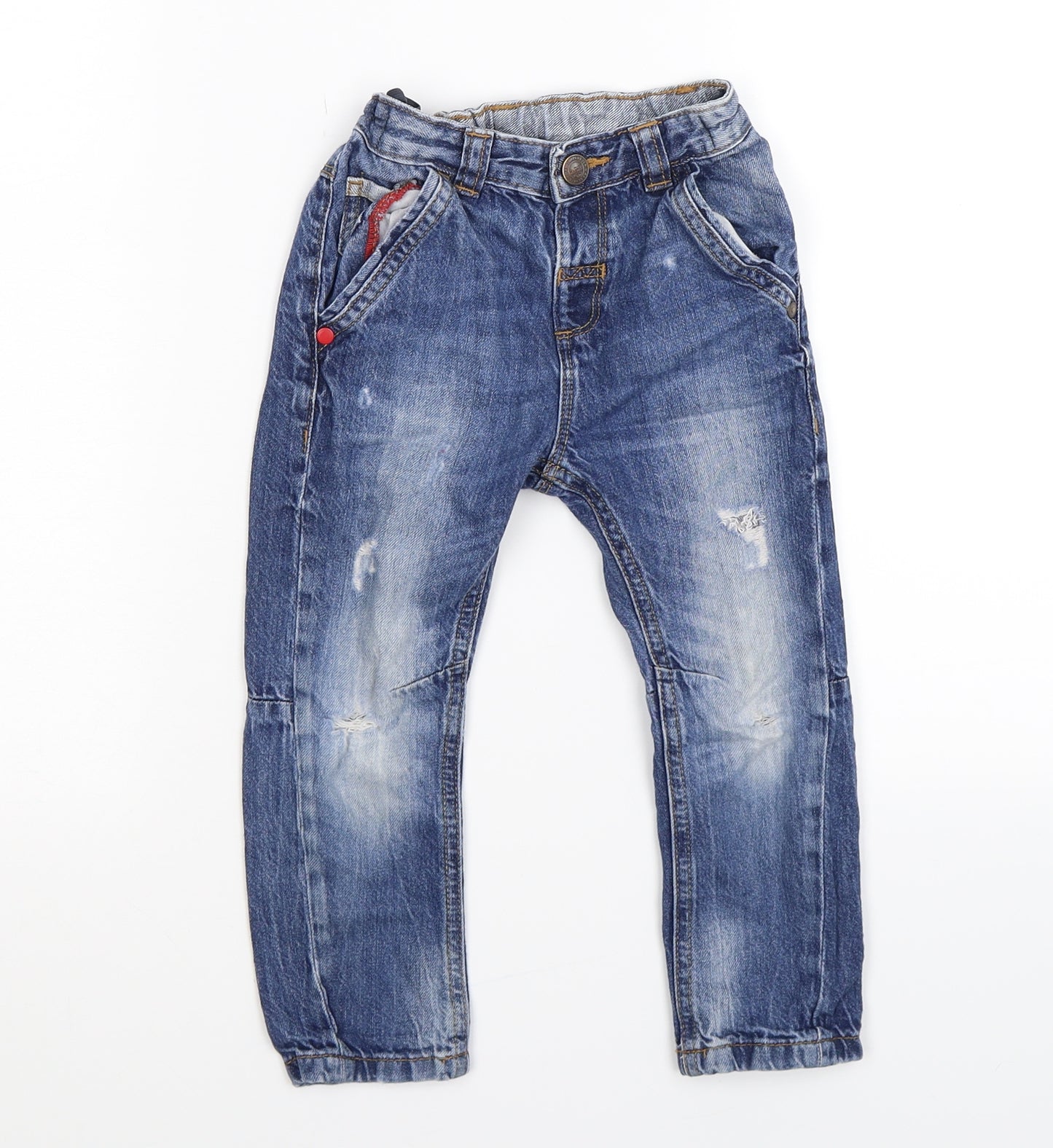 George Boys Blue  Denim Snow Pants Jeans Size 24 Months