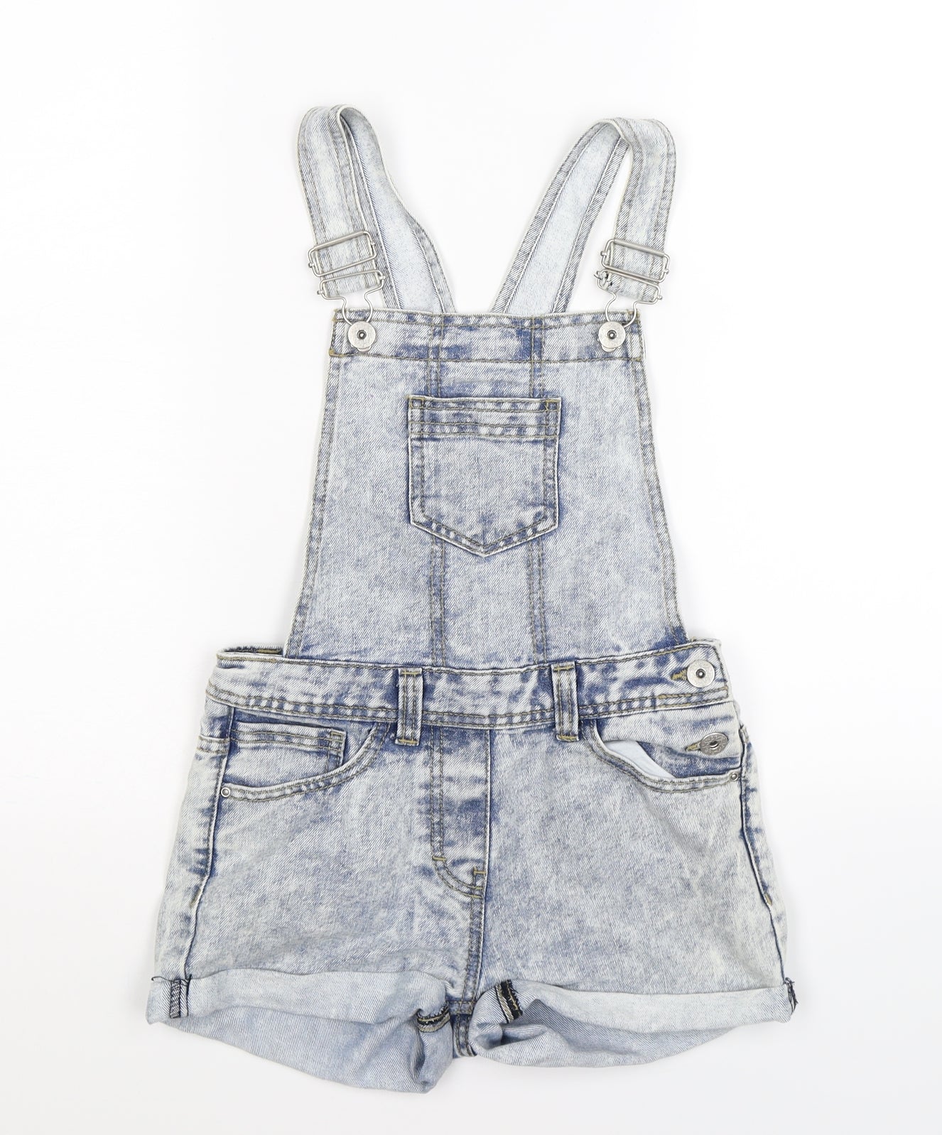 denim co Girls Blue  Denim Dungaree One-Piece Size 10 Years