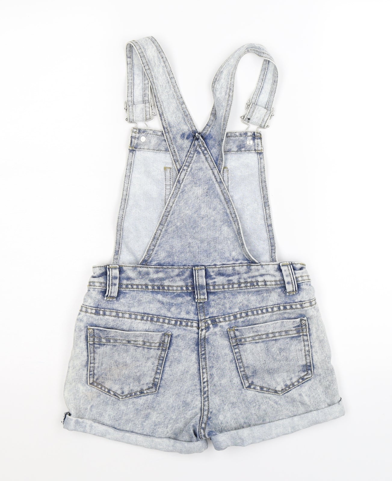 denim co Girls Blue  Denim Dungaree One-Piece Size 10 Years