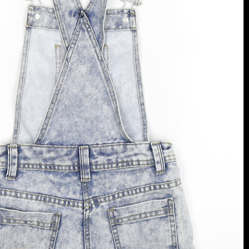 denim co Girls Blue  Denim Dungaree One-Piece Size 10 Years