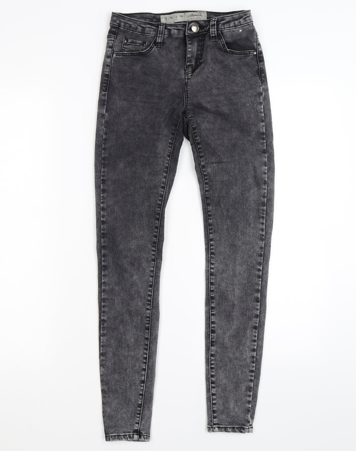 denim co Womens Black Denim Jegging Leggings Size 6 L27 in