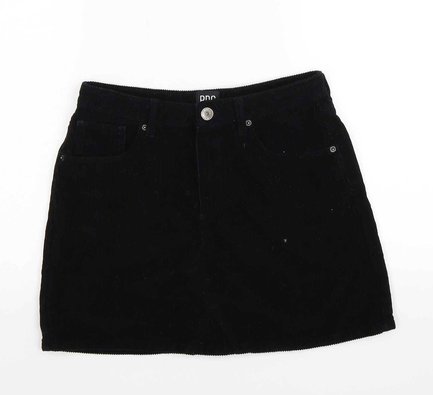 BDG Womens Black Striped Corduroy Straight & Pencil Skirt Size M