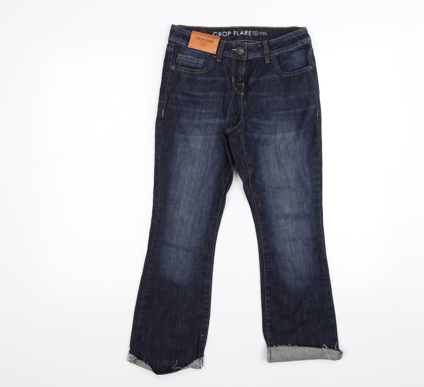 NEXT Womens Blue  Denim Cropped Jeans Size 6 L23 in
