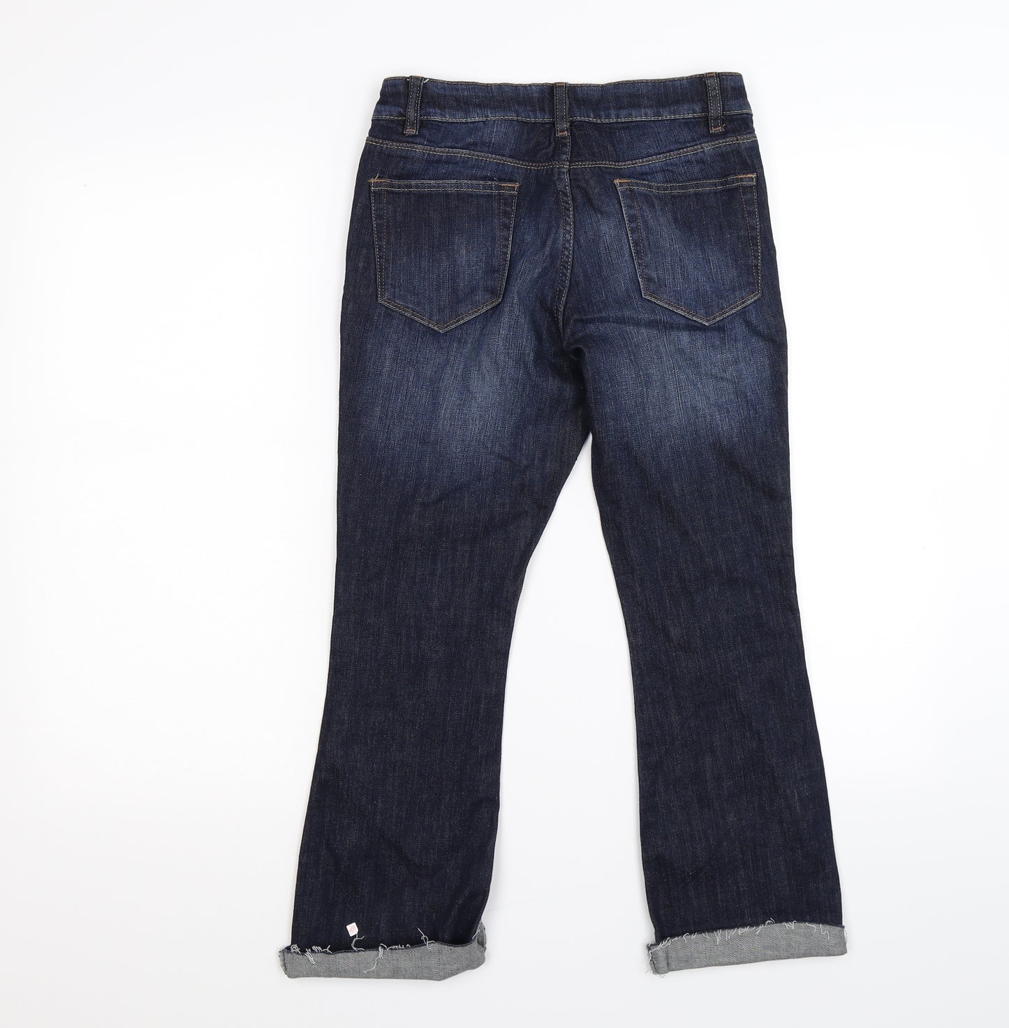NEXT Womens Blue  Denim Cropped Jeans Size 6 L23 in