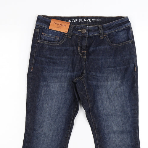 NEXT Womens Blue  Denim Cropped Jeans Size 6 L23 in