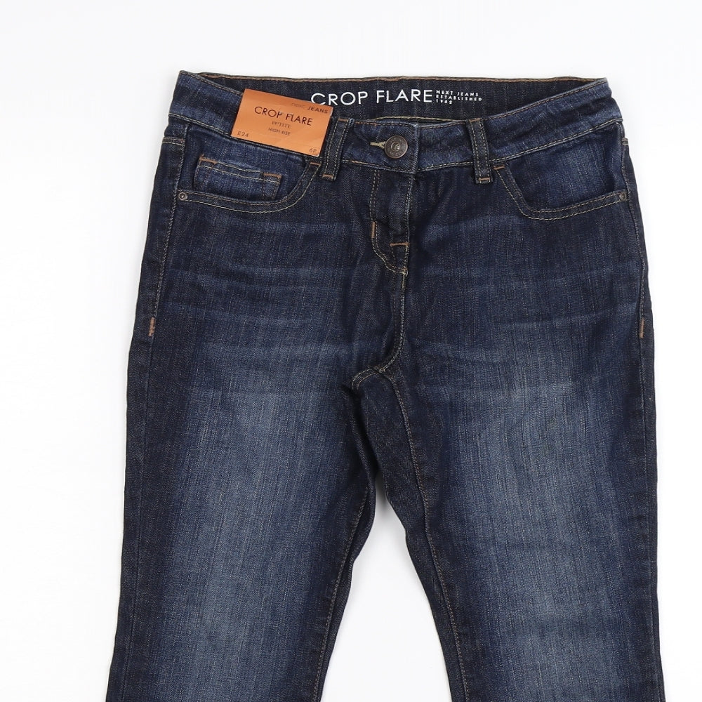 NEXT Womens Blue  Denim Cropped Jeans Size 6 L23 in