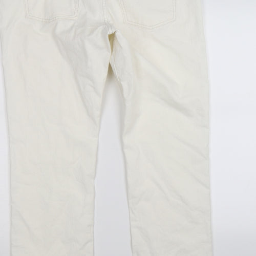 Boden Womens White  Denim Bootcut Jeans Size 14 L30 in