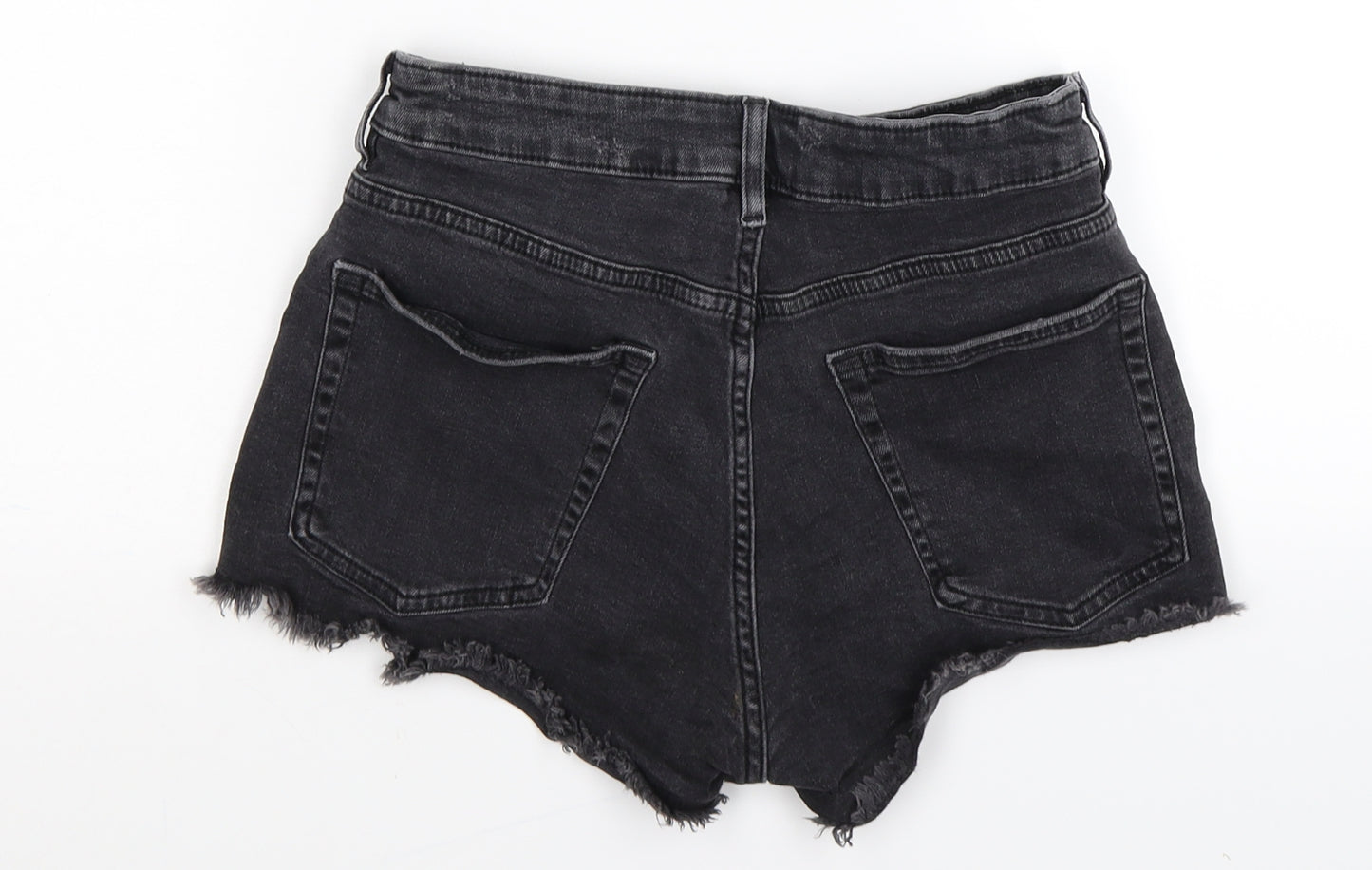 Divided Womens Black  Denim Cut-Off Shorts Size 8