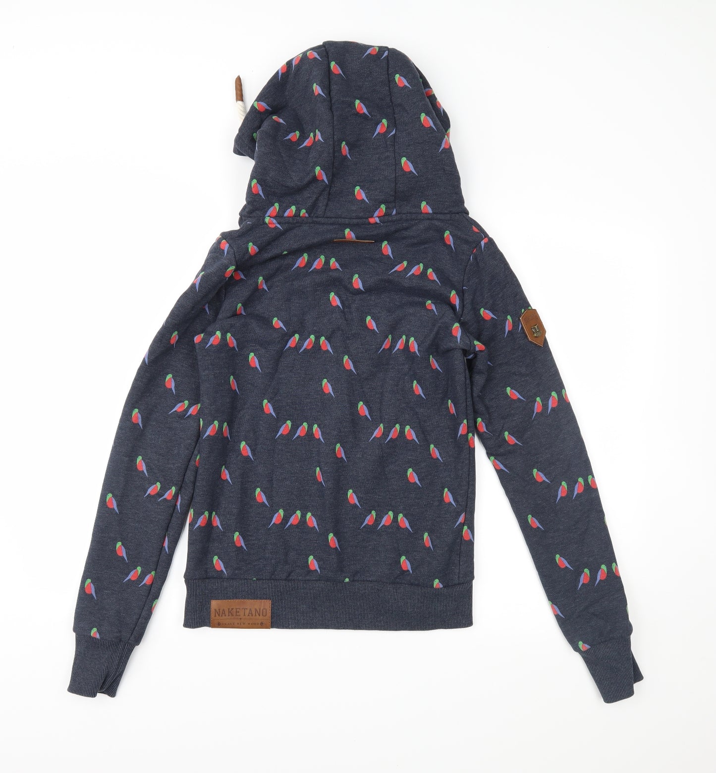 Naketano Mens Blue   Pullover Hoodie Size S