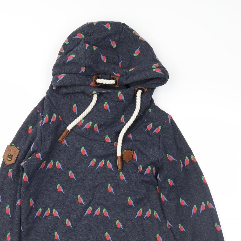 Naketano Mens Blue   Pullover Hoodie Size S