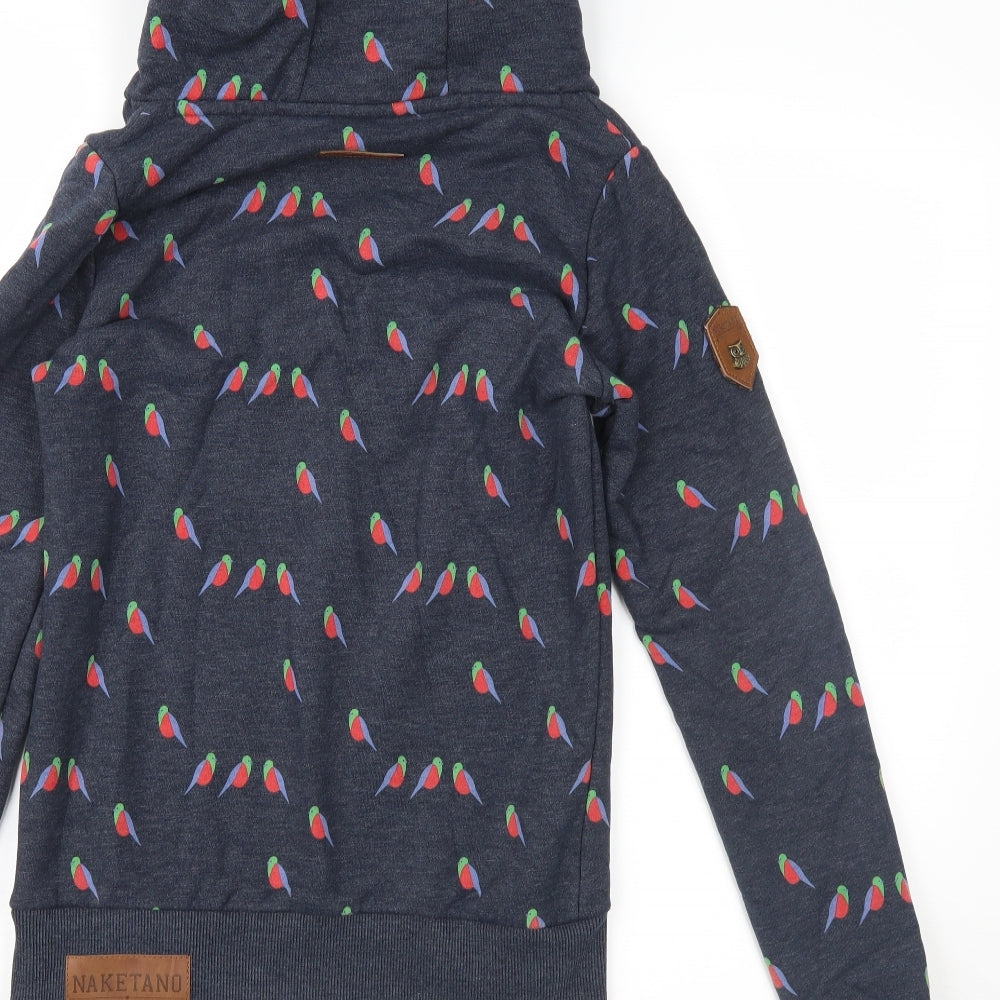 Naketano Mens Blue   Pullover Hoodie Size S