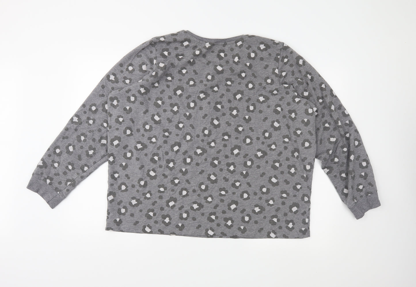 George Womens Grey Animal Print  Pullover Jumper Size 20