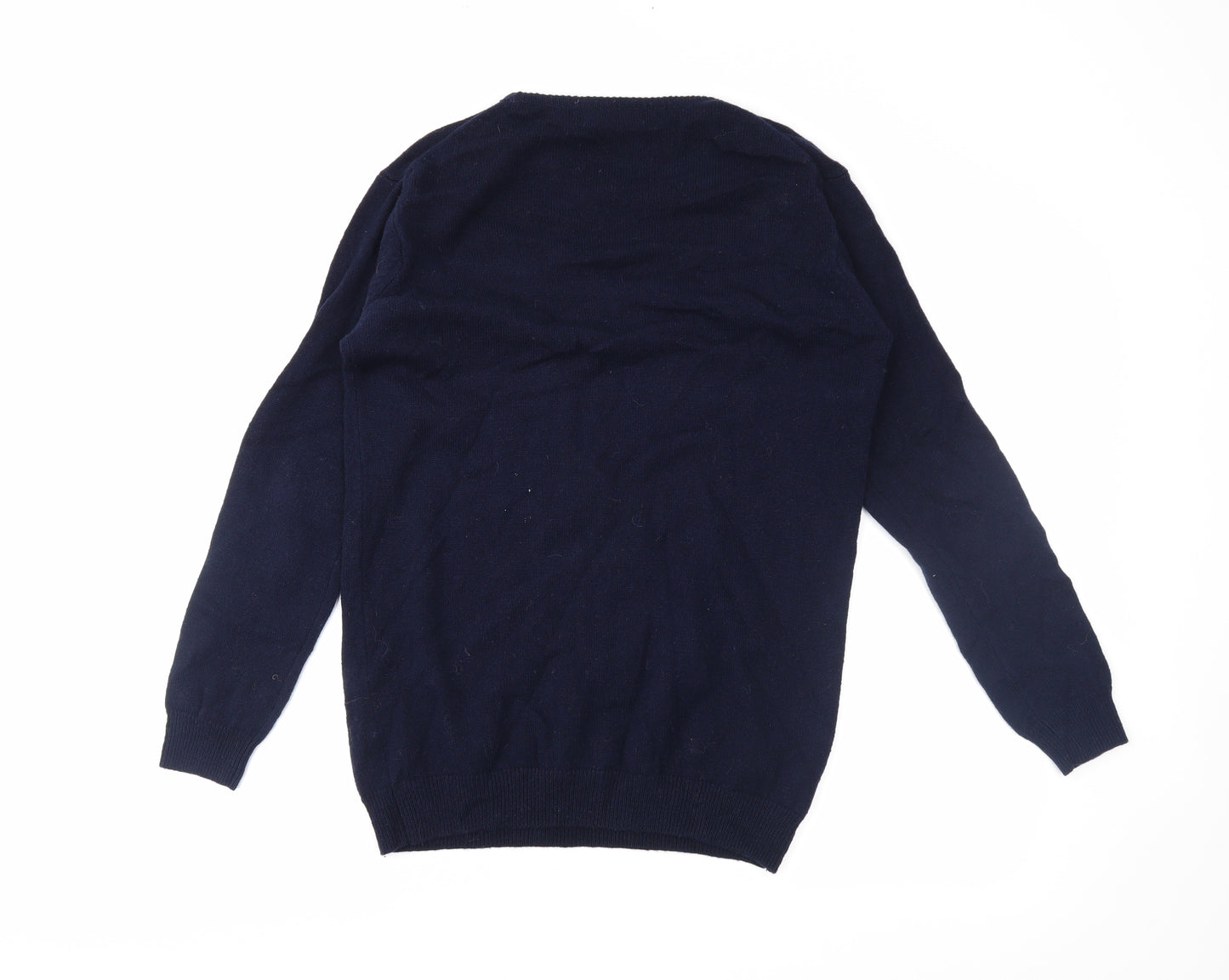 Woolovers Womens Blue   Pullover Jumper Size S