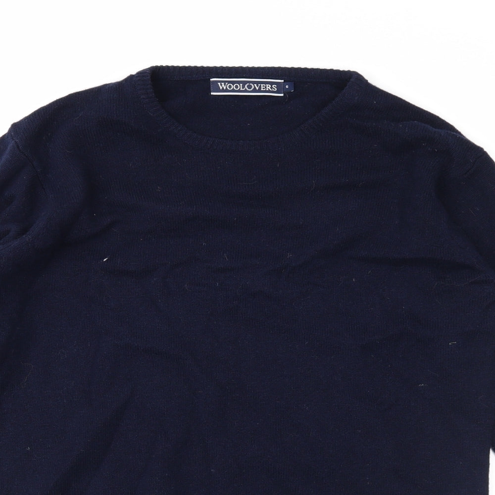 Woolovers Womens Blue   Pullover Jumper Size S