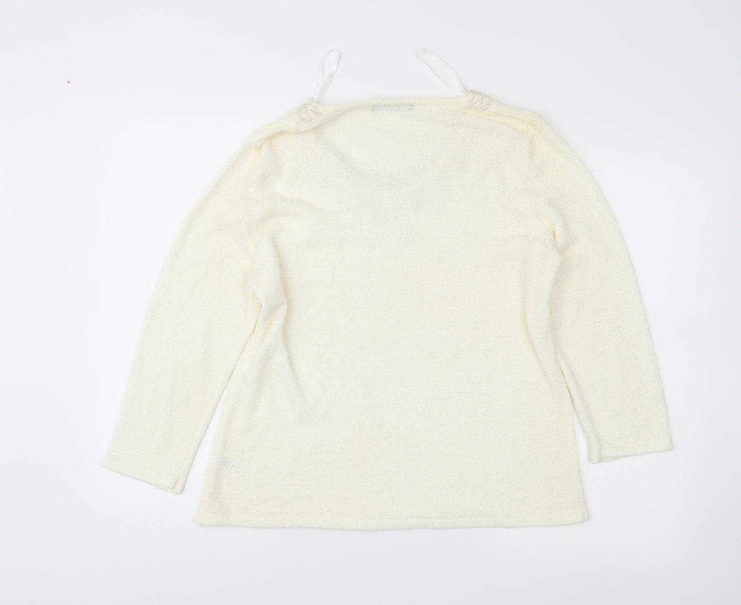 BM Womens Ivory   Pullover Jumper Size M