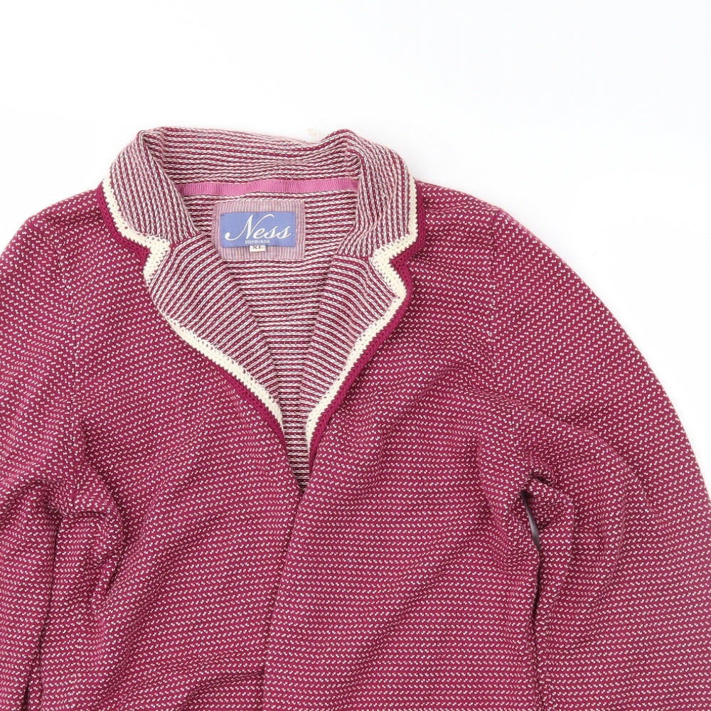 Ness Womens Red   Cardigan Jumper Size XL