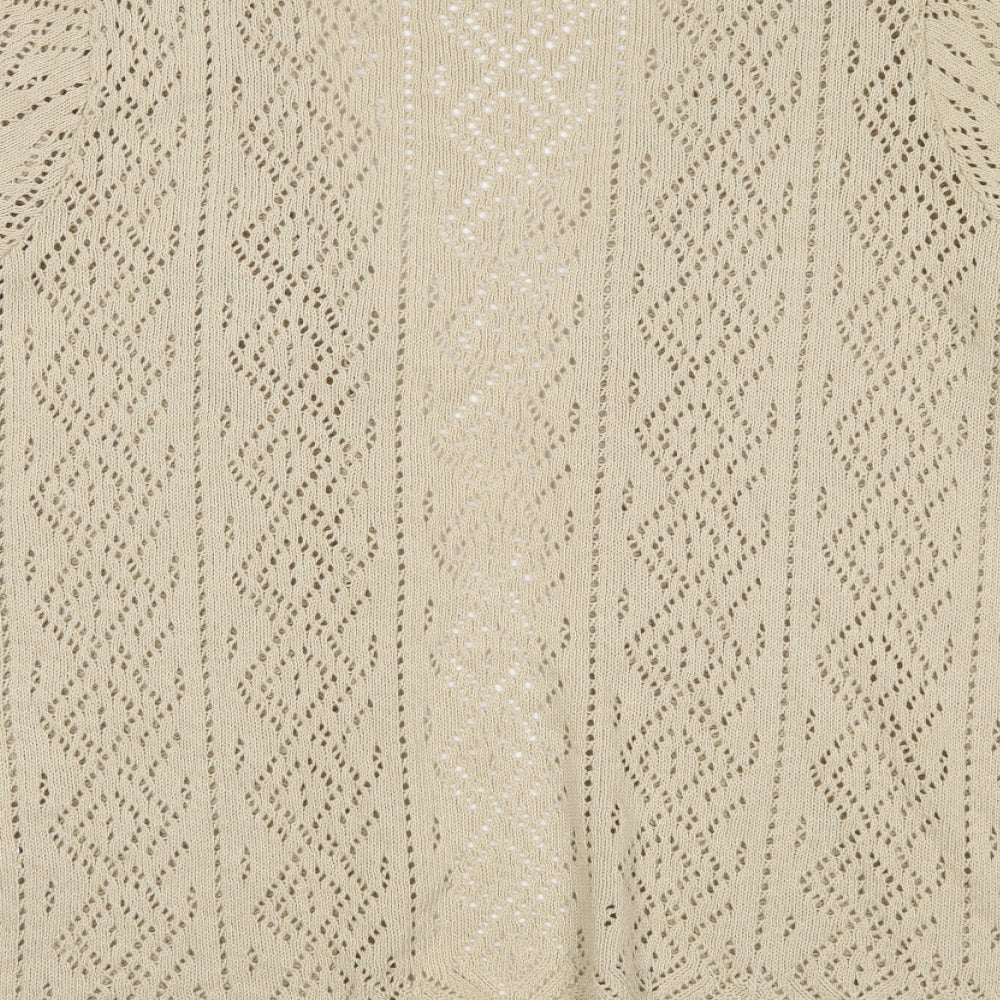 Daxon Womens Beige   Cardigan Jumper Size 14