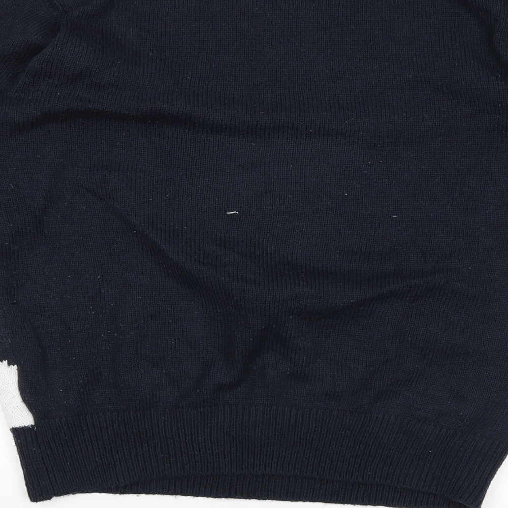 George Mens Blue   Pullover Jumper Size S  - Christmas