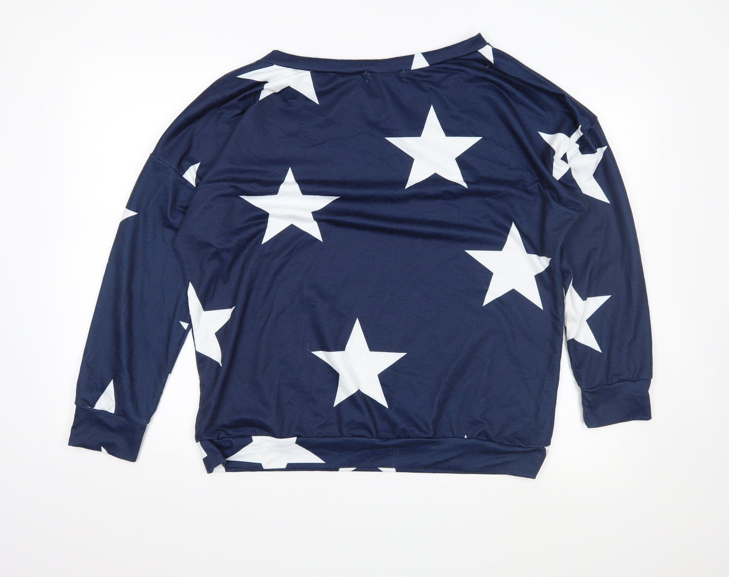 fs collection Womens Blue   Pullover Jumper Size L  - STAR