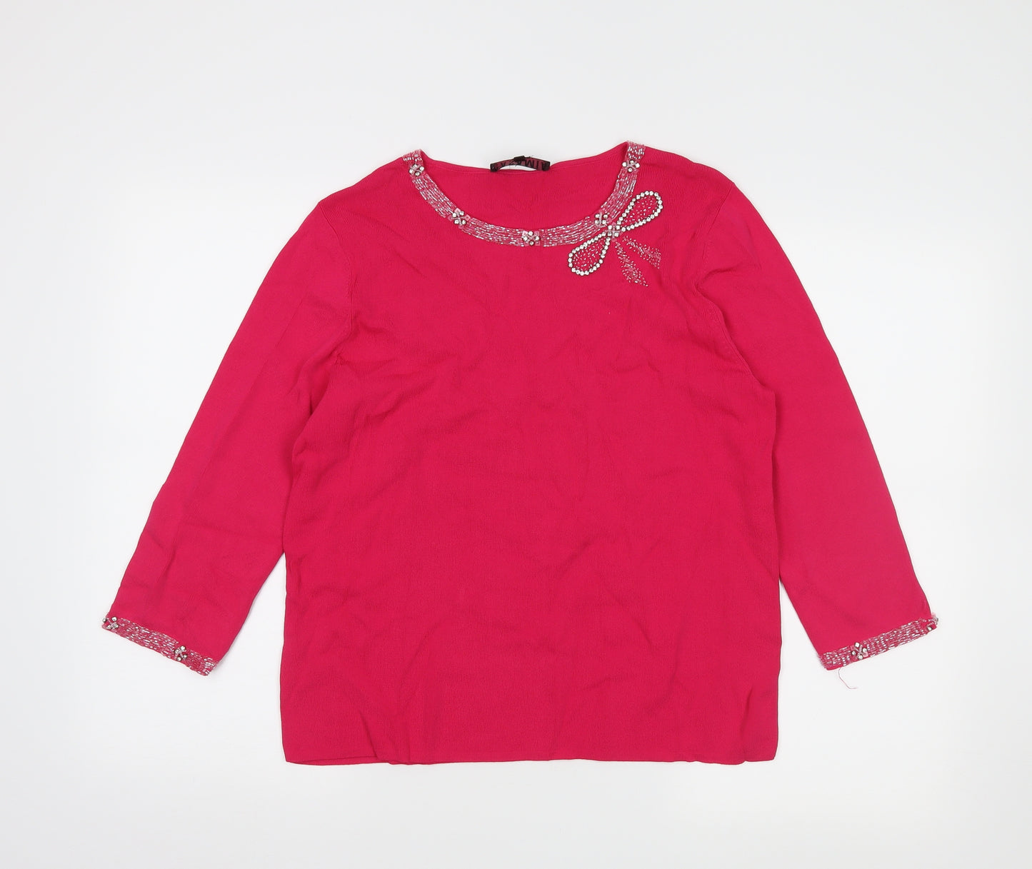 Casamia Womens Pink   Basic Blouse Size M