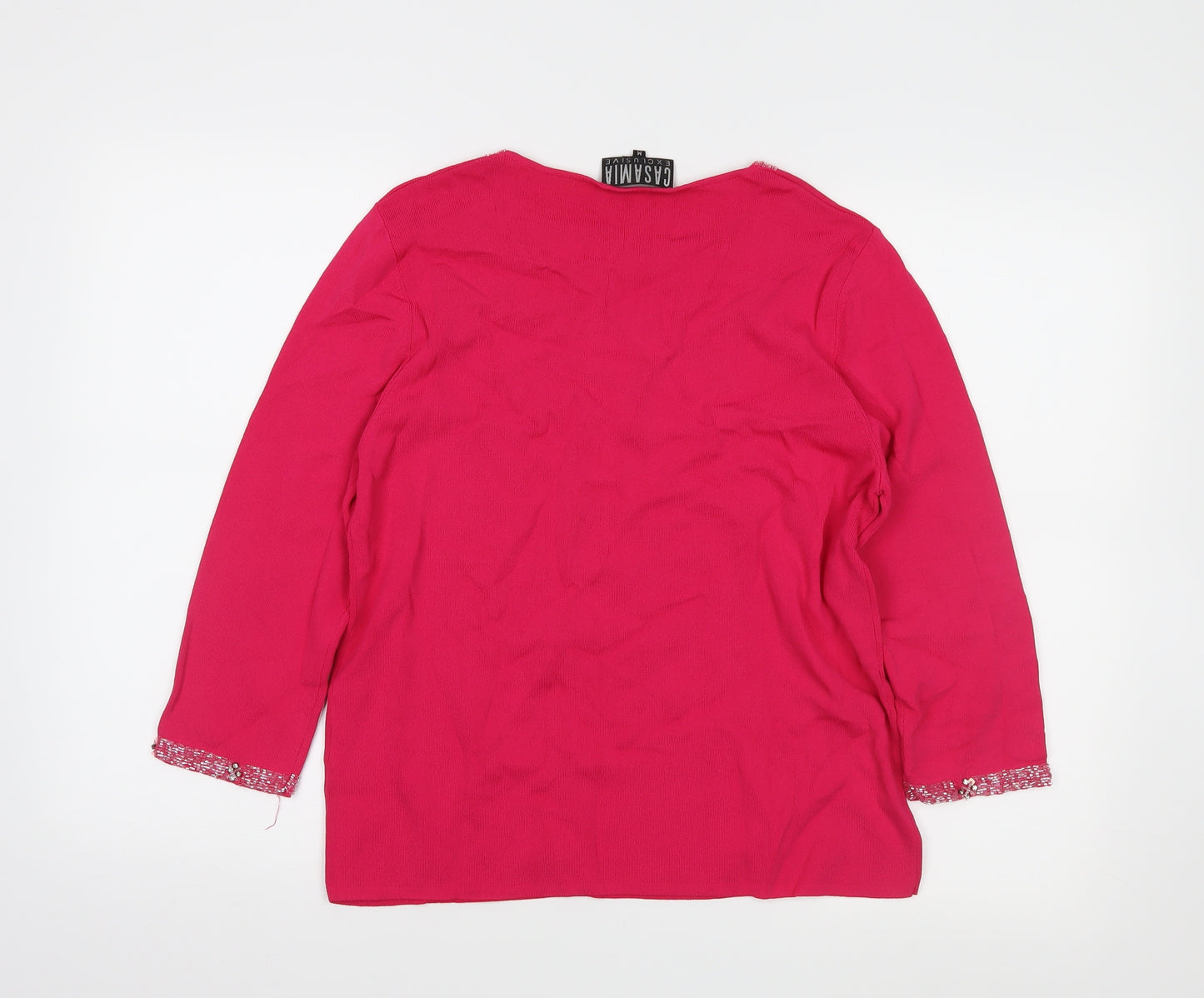 Casamia Womens Pink   Basic Blouse Size M