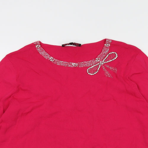 Casamia Womens Pink   Basic Blouse Size M
