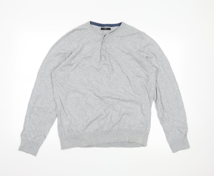 George Mens Grey Pullover Jumper Size L