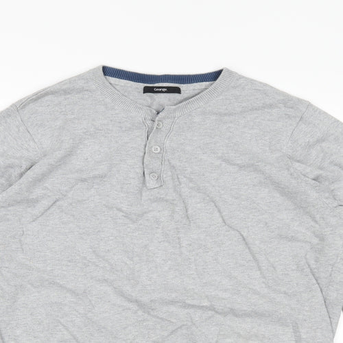 George Mens Grey   Pullover Jumper Size L