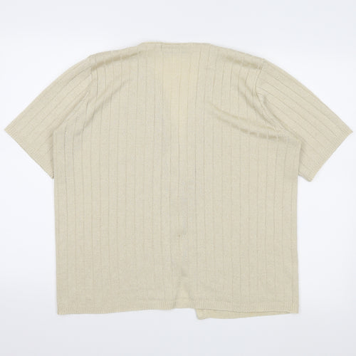 Keeno Womens Beige   Cardigan Jumper Size L