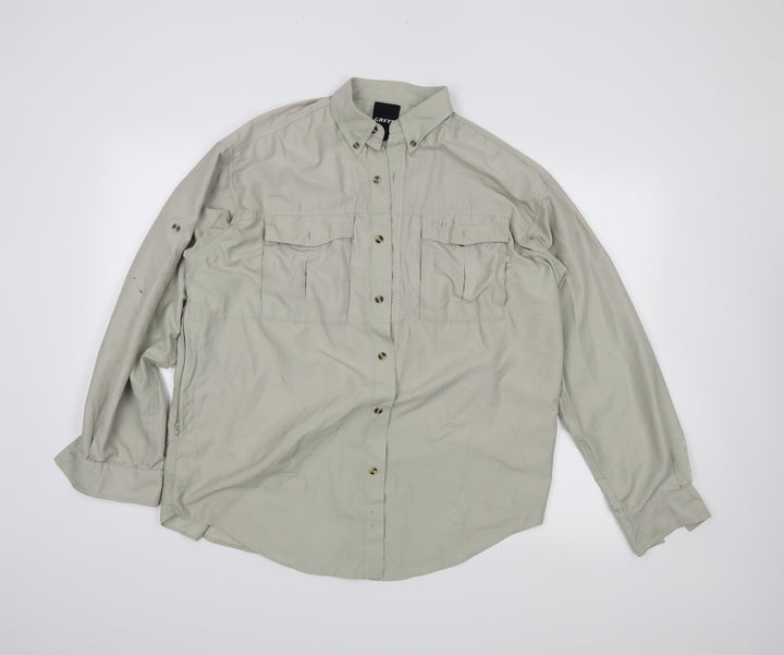 Greys Mens Beige    Button-Up Size M