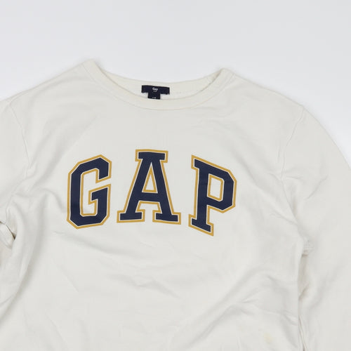 Gap Womens Ivory   Pullover Sweatshirt Size M