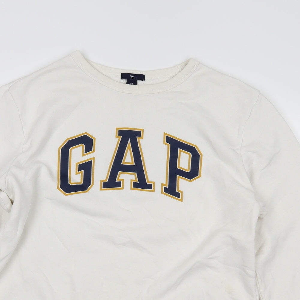 Gap Womens Ivory   Pullover Sweatshirt Size M