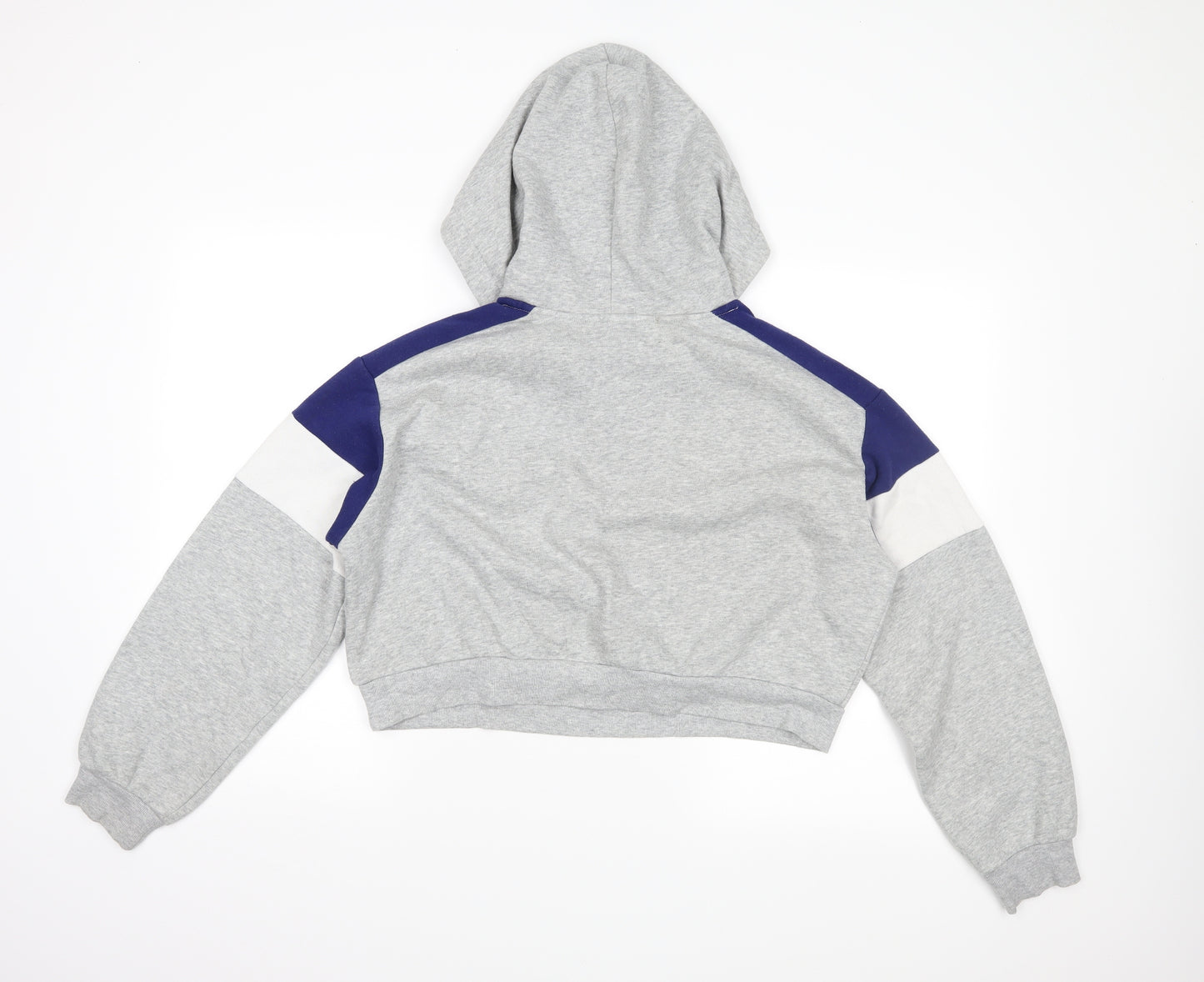 H&M Womens Green Striped  Pullover Hoodie Size M