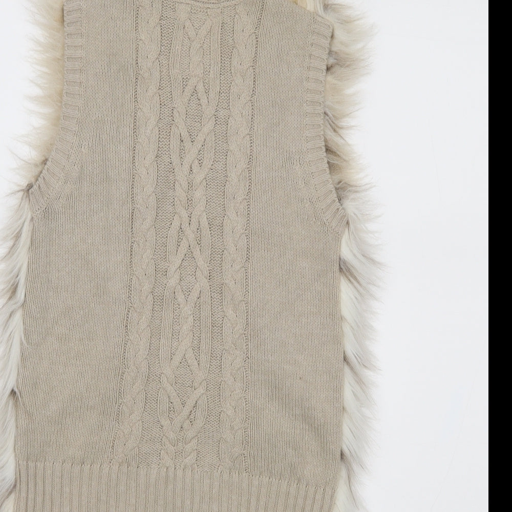 Mayoral Womens Beige   Full Zip Jumper Size 10