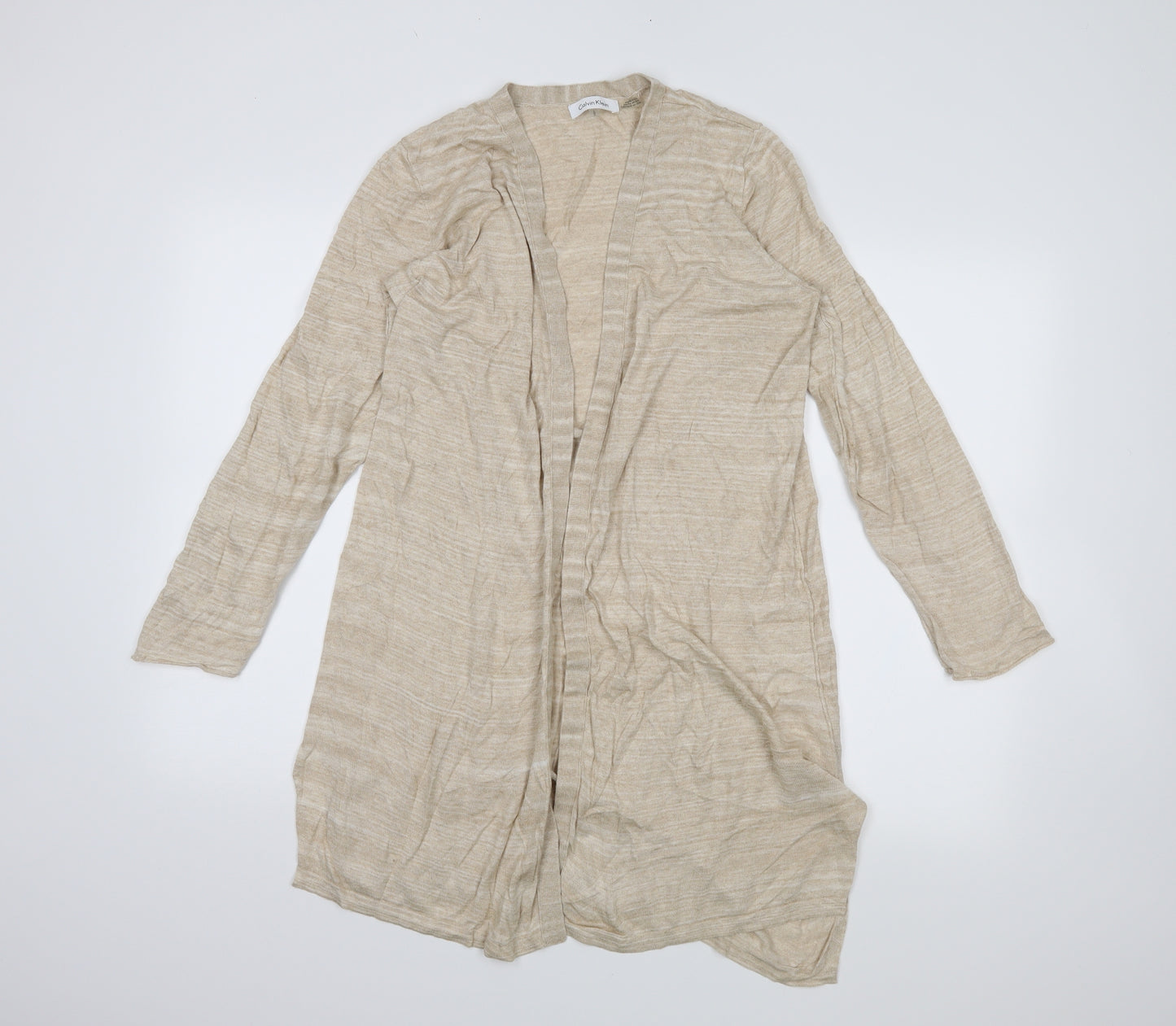 Calvin Klein Womens Beige   Wrap Jumper Size L