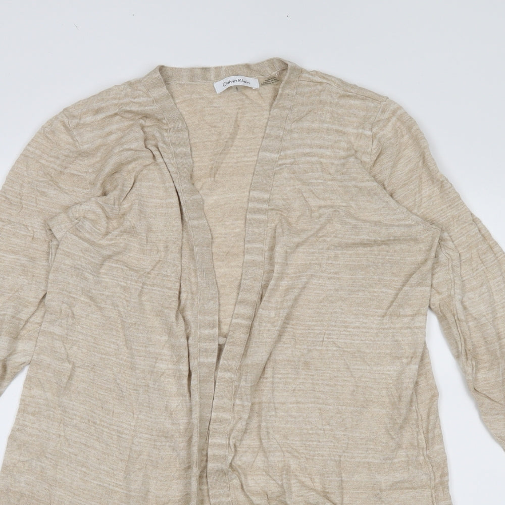 Calvin Klein Womens Beige   Wrap Jumper Size L