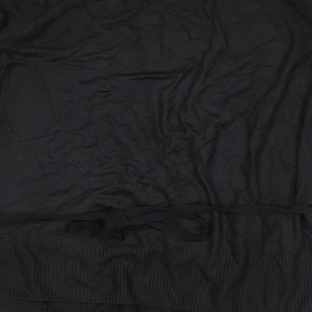 Marks and Spencer Womens Black   Wrap Jumper Size 20