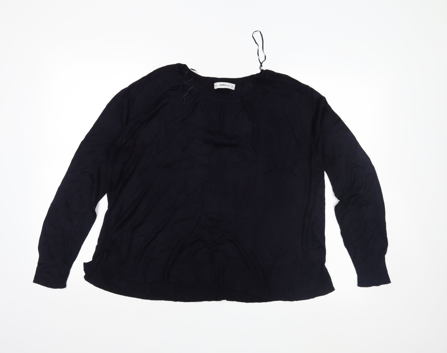 Zara Womens Blue   Pullover Jumper Size L