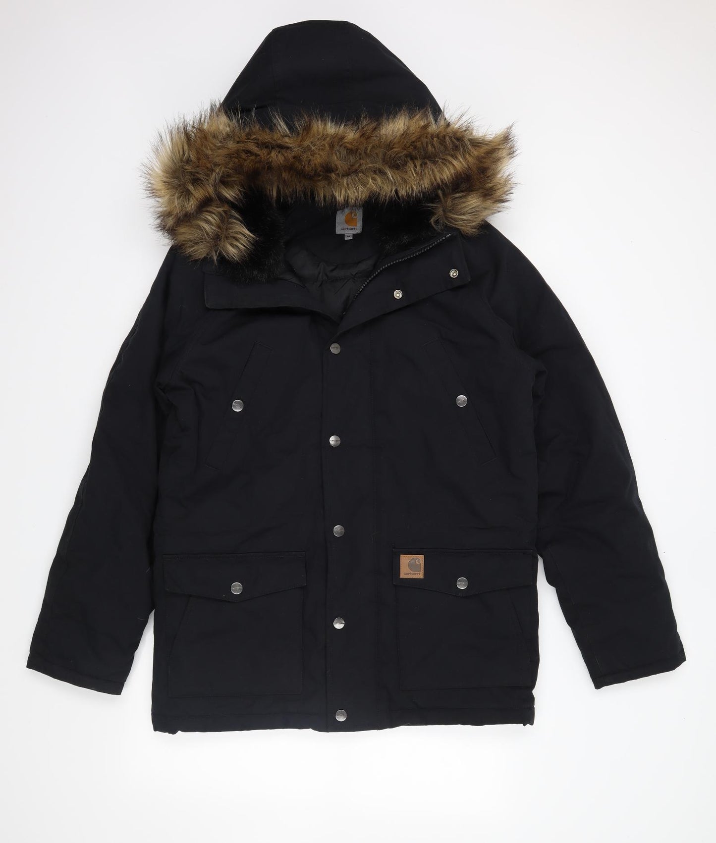 Carhartt Mens Black   Parka Coat Size M