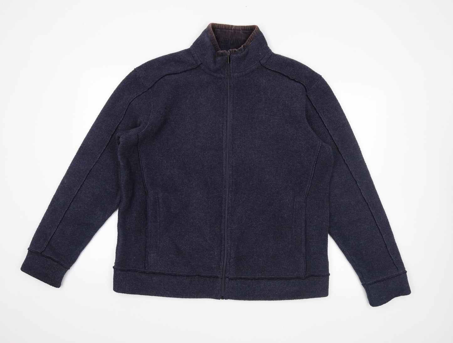 M&S Mens Blue   Henley Jumper Size L