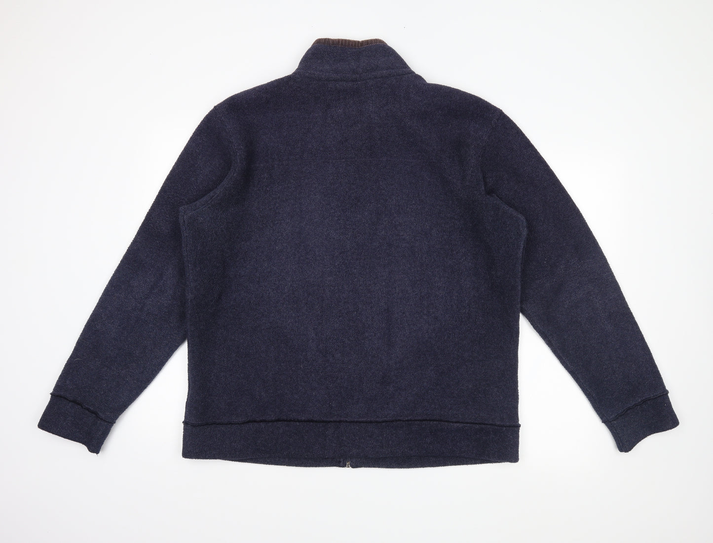 M&S Mens Blue   Henley Jumper Size L