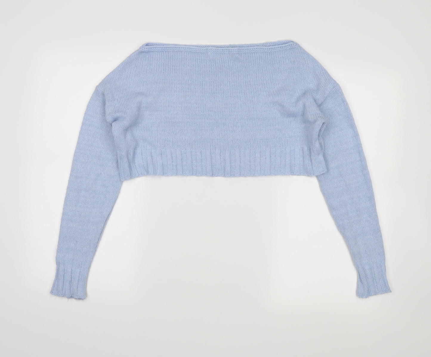 miss guided Womens Blue   Shrug Jumper Size S